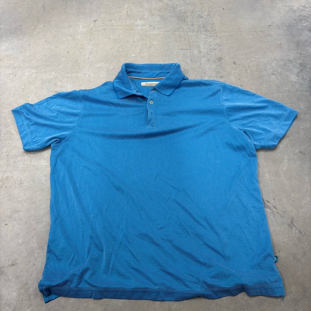 Tommy Bahama Polo Shirt Blue Men's XL